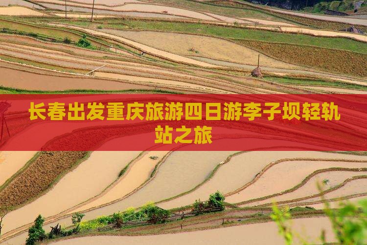 长春到重庆李子坝轻轨站四日游