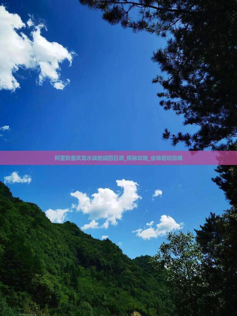 阿里到重庆龙水峡地缝四日游