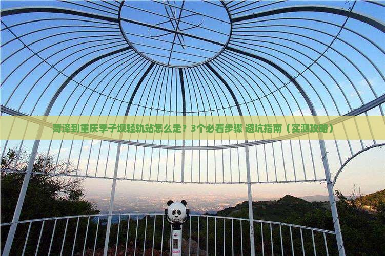 菏泽到重庆李子坝轻轨站攻略