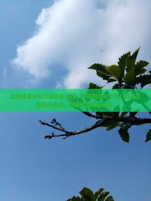 北海去重庆乌江画廊自由行