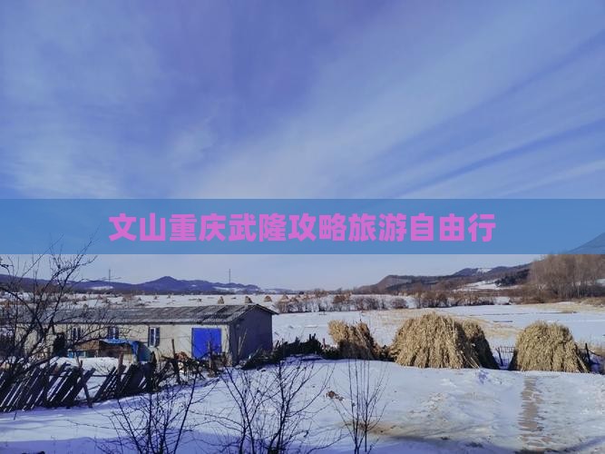 文山去重庆武隆自由行