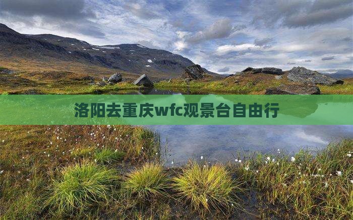洛阳去重庆wfc观景台自由行