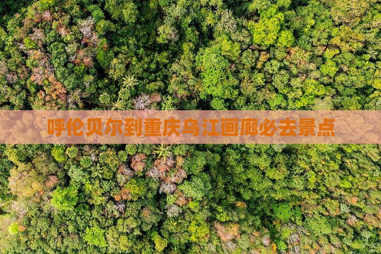 呼伦贝尔到重庆乌江画廊必去地