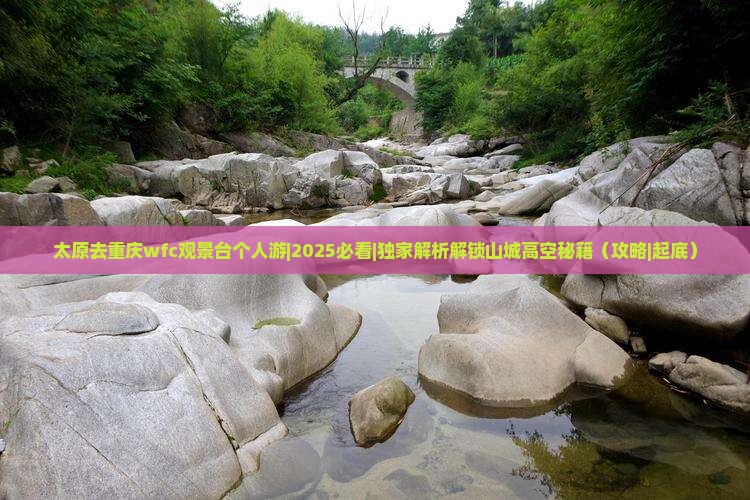 太原去重庆wfc观景台个人游