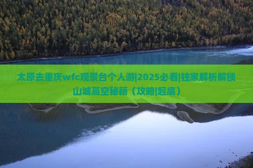 太原去重庆wfc观景台个人游