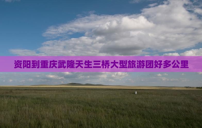 资阳到重庆武隆天生三桥大型旅游团
