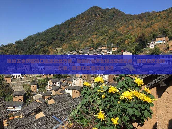 鹰潭去重庆磁器口哪里玩