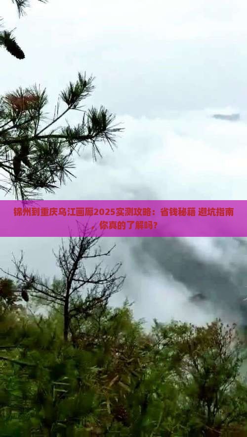 锦州到重庆乌江画廊攻略