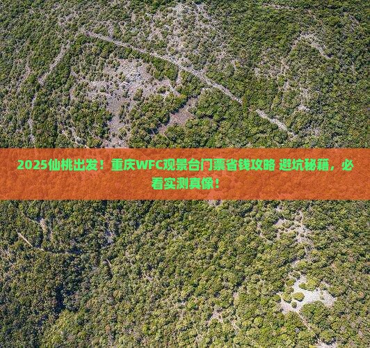 仙桃到重庆wfc观景台门票