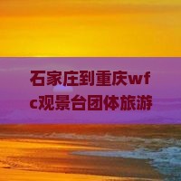 石家庄到重庆wfc观景台团体旅游 石家庄到重庆wfc观景台团体旅游