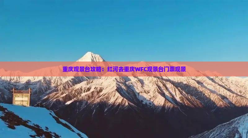 红河去重庆wfc观景台门票