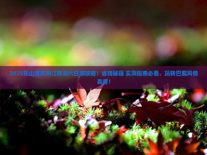 乐山到重庆两江夜游六日游