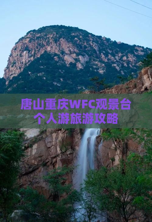 唐山去重庆wfc观景台个人游