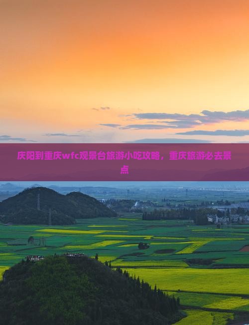 庆阳到重庆wfc观景台旅游小吃
