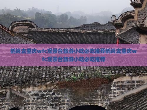 鹤岗去重庆wfc观景台旅游小吃