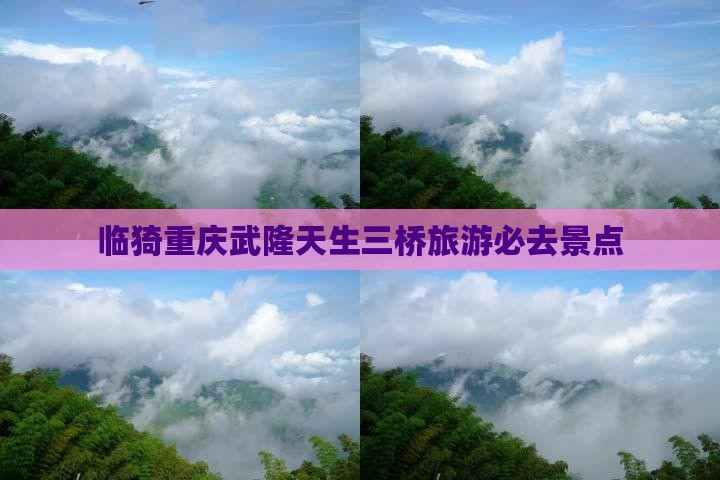 临猗去重庆武隆天生三桥必去地
