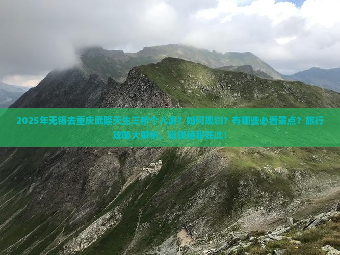 无锡去重庆武隆天生三桥个人游