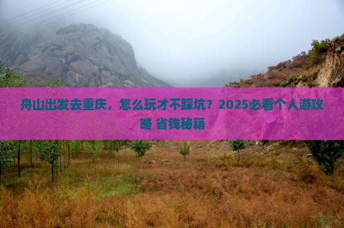 舟山去重庆个人游