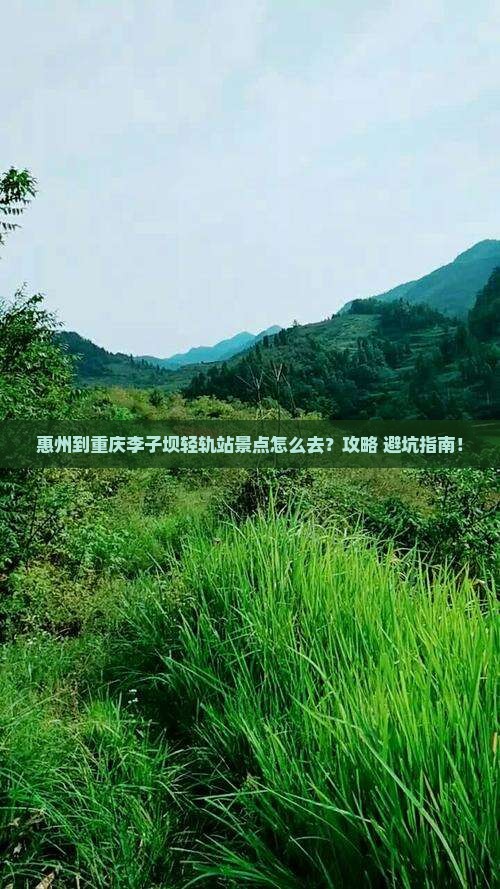 惠州到重庆李子坝轻轨站景点