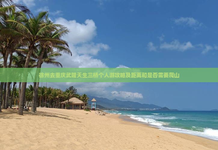 徐州去重庆武隆天生三桥个人游