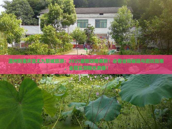 温州到重庆蚩尤九黎城旅游