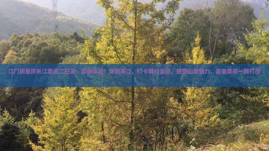 江门到重庆长江索道二日游