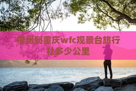 梧州到重庆wfc观景台旅行社
