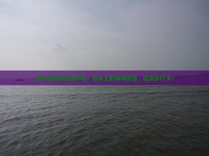 丽水到重庆旅游小吃