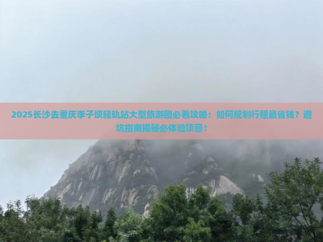 长沙去重庆李子坝轻轨站大型旅游团