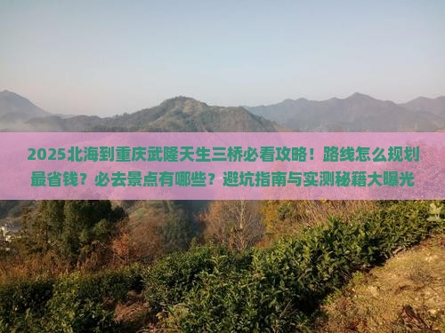 北海到重庆武隆天生三桥必去地
