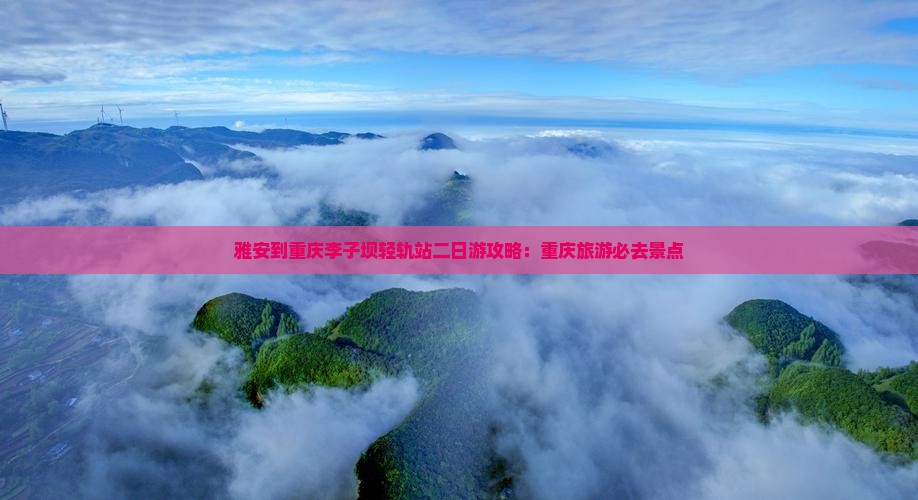 雅安到重庆李子坝轻轨站二日游