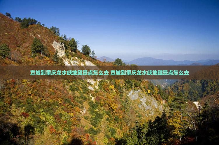 宣城到重庆龙水峡地缝景点
