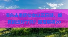 海东去重庆仙女山五日游