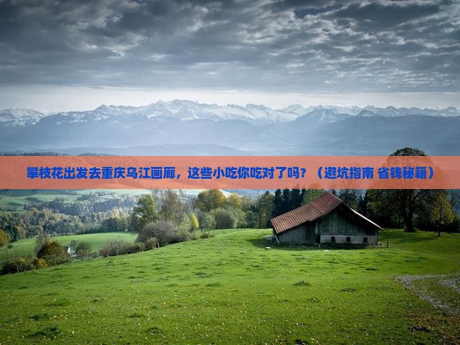 攀枝花去重庆乌江画廊旅游小吃