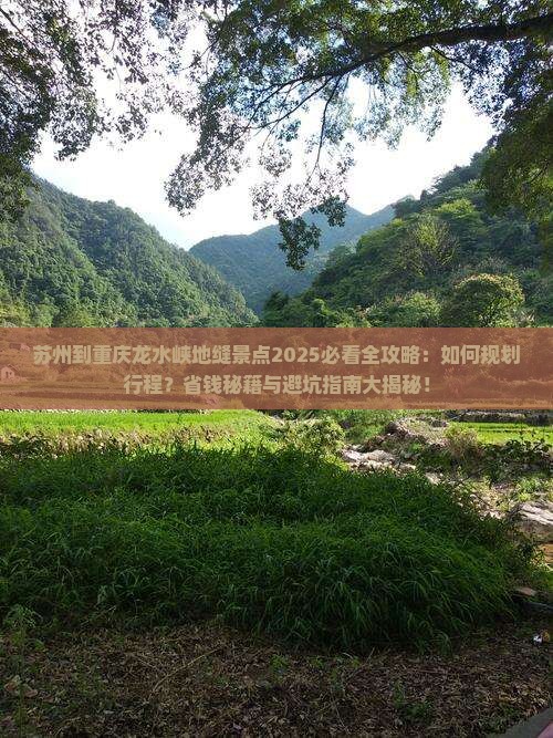 苏州到重庆龙水峡地缝景点