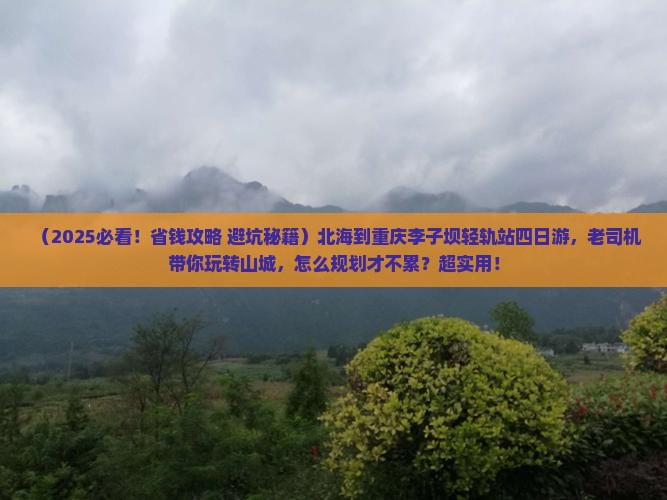 北海到重庆李子坝轻轨站四日游