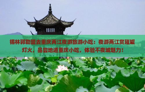 锡林郭勒盟去重庆两江夜游旅游小吃