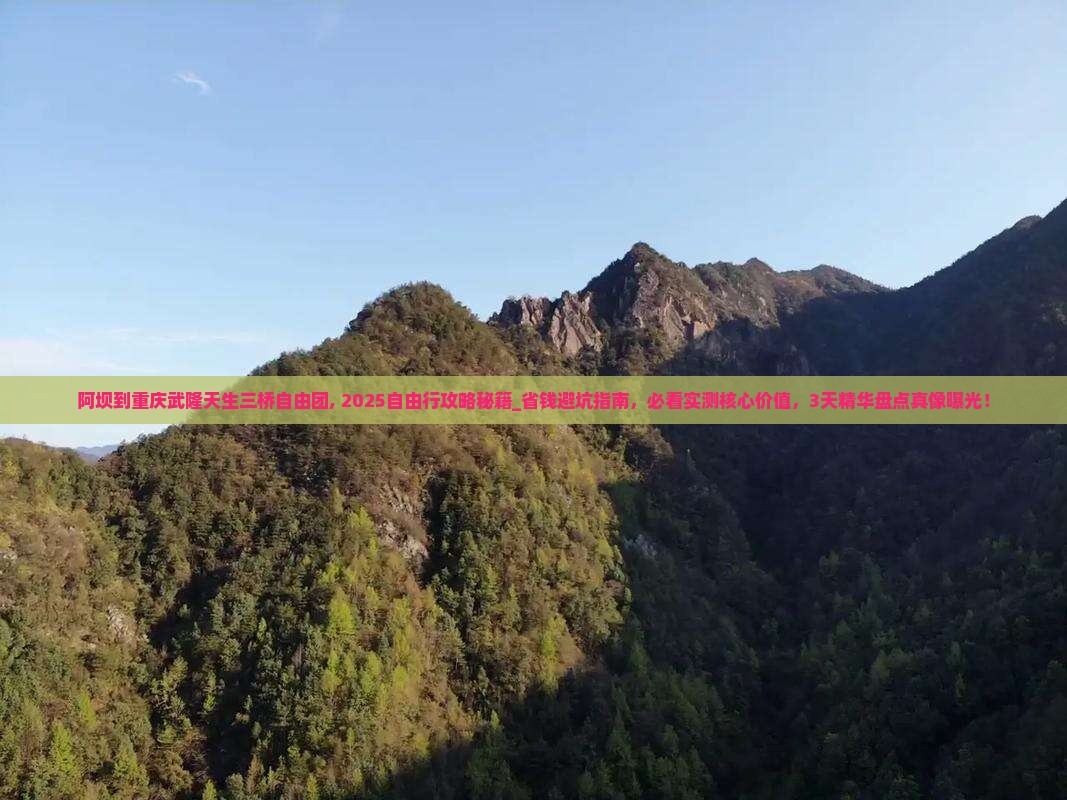 阿坝到重庆武隆天生三桥自由团