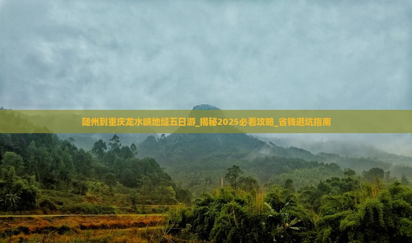 随州到重庆龙水峡地缝五日游