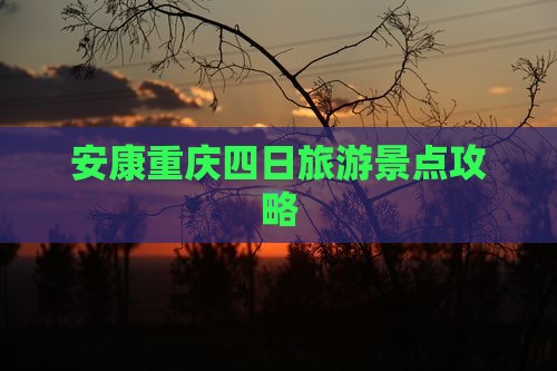 安康去重庆四日游