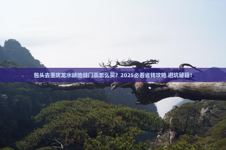 包头去重庆龙水峡地缝门票