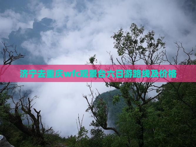 济宁去重庆wfc观景台六日游