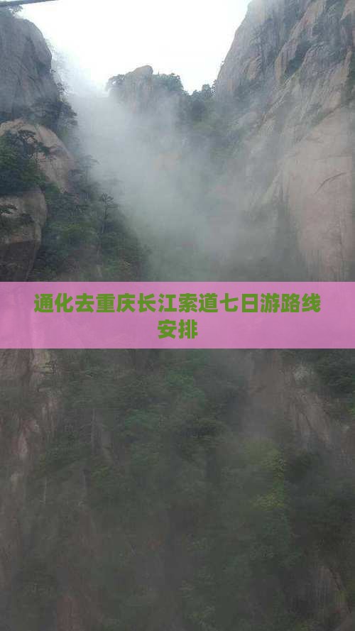 通化去重庆长江索道七日游