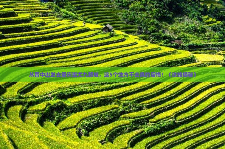 晋中去重庆蚩尤九黎城必去地