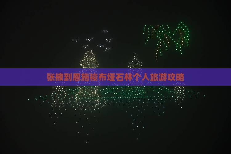张掖到恩施梭布垭石林个人游