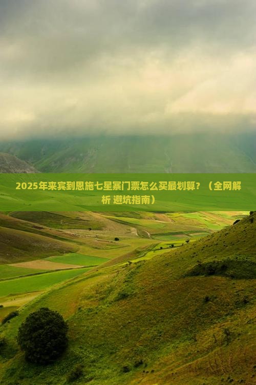 来宾到恩施七星寨门票