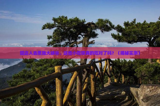 延边去恩施大峡谷旅游小吃
