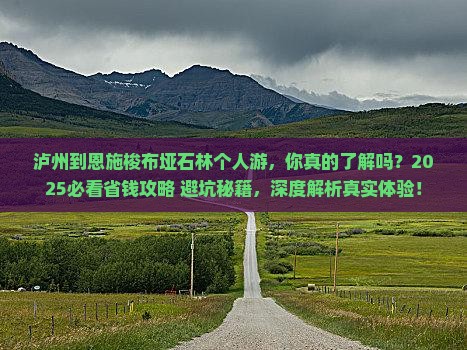 泸州到恩施梭布垭石林个人游