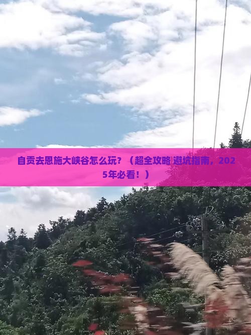 自贡到恩施大峡谷哪里玩