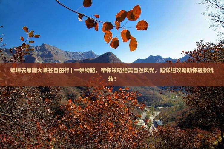 蚌埠去恩施大峡谷自由行